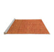 Sideview of Machine Washable Abstract Orange Modern Area Rugs, wshabs1591org