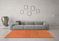 Machine Washable Abstract Orange Modern Rug, wshabs1591org