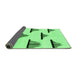 Sideview of Solid Emerald Green Modern Rug, abs1592emgrn