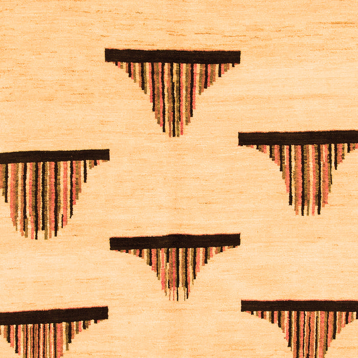 Solid Orange Modern Rug, abs1592org