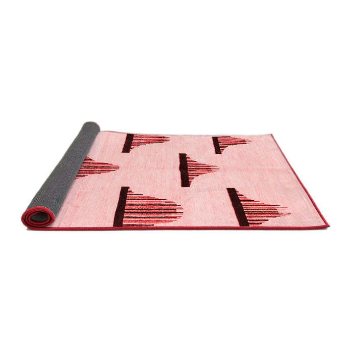 Solid Red Modern Area Rugs