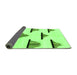 Sideview of Solid Green Modern Rug, abs1592grn