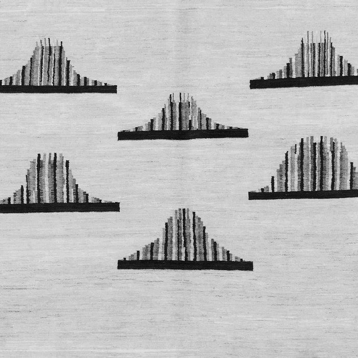 Square Machine Washable Solid Gray Modern Rug, wshabs1592gry