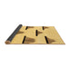 Sideview of Solid Brown Modern Rug, abs1592brn