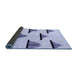 Sideview of Solid Blue Modern Rug, abs1592blu