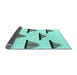 Sideview of Solid Light Blue Modern Rug, abs1592lblu