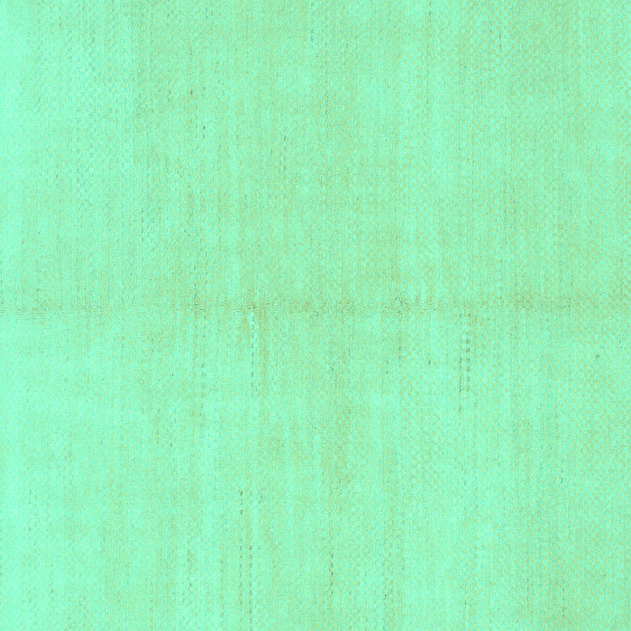 Square Solid Turquoise Modern Rug, abs1593turq