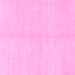 Square Machine Washable Solid Pink Modern Rug, wshabs1593pnk