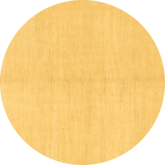 Round Machine Washable Solid Brown Modern Rug, wshabs1593brn