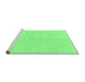 Sideview of Machine Washable Solid Emerald Green Modern Area Rugs, wshabs1593emgrn