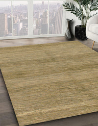 Abstract Light Brown Modern Rug, abs1594