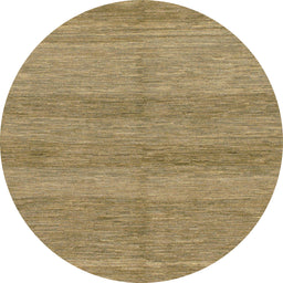 Round Abstract Light Brown Modern Rug, abs1594