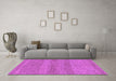 Machine Washable Abstract Purple Modern Area Rugs in a Living Room, wshabs1594pur