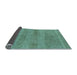 Sideview of Abstract Light Blue Modern Rug, abs1594lblu