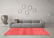 Modern Red Washable Rugs