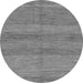 Round Machine Washable Abstract Gray Modern Rug, wshabs1594gry