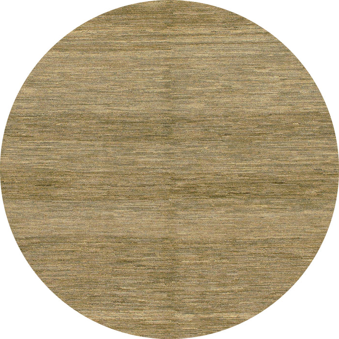 Round Machine Washable Abstract Light Brown Rug, wshabs1594