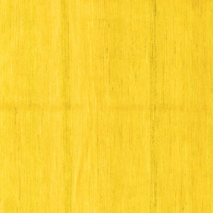 Square Solid Yellow Modern Rug, abs1595yw