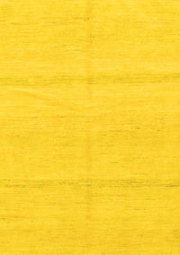 Solid Yellow Modern Rug, abs1595yw