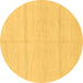 Round Solid Brown Modern Rug, abs1595brn