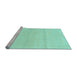 Sideview of Machine Washable Solid Light Blue Modern Rug, wshabs1595lblu