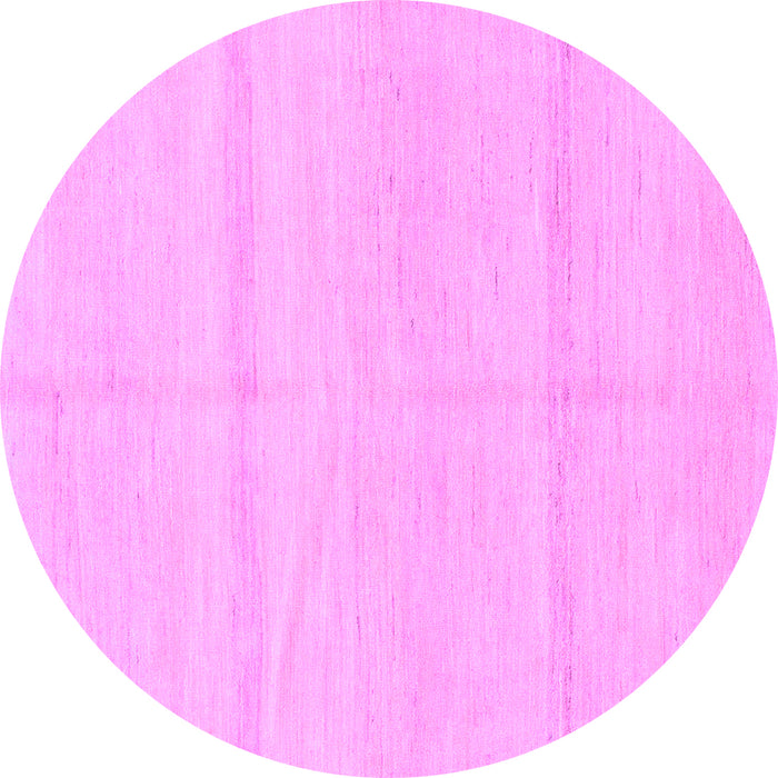 Round Solid Purple Modern Rug, abs1595pur