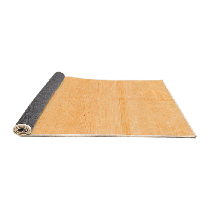 Sideview of Solid Orange Modern Rug, abs1595org