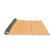 Sideview of Solid Orange Modern Rug, abs1595org