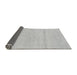 Sideview of Solid Gray Modern Rug, abs1595gry