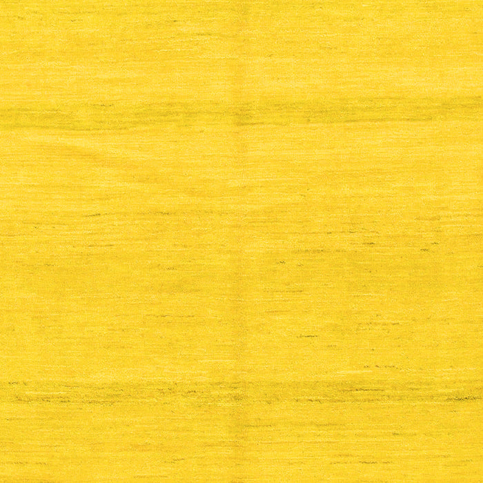 Machine Washable Solid Yellow Modern Rug, wshabs1595yw