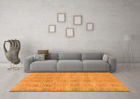 Machine Washable Solid Orange Modern Rug, wshabs1596org