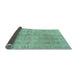 Sideview of Solid Light Blue Modern Rug, abs1596lblu