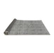 Sideview of Solid Gray Modern Rug, abs1596gry