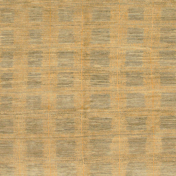 Square Abstract Orange Solid Rug, abs1596
