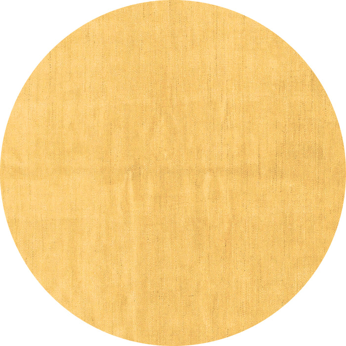 Round Solid Brown Modern Rug, abs1597brn
