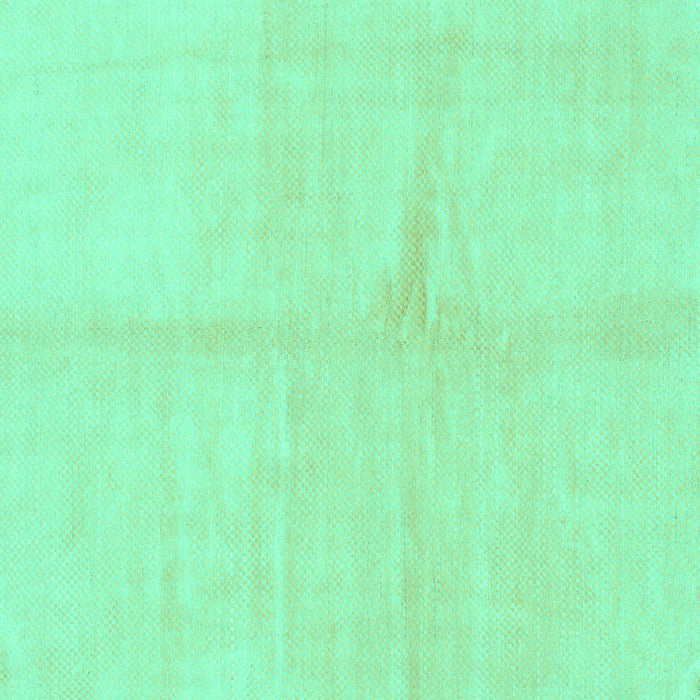 Square Machine Washable Solid Turquoise Modern Area Rugs, wshabs1598turq