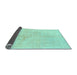 Sideview of Solid Light Blue Modern Rug, abs1598lblu