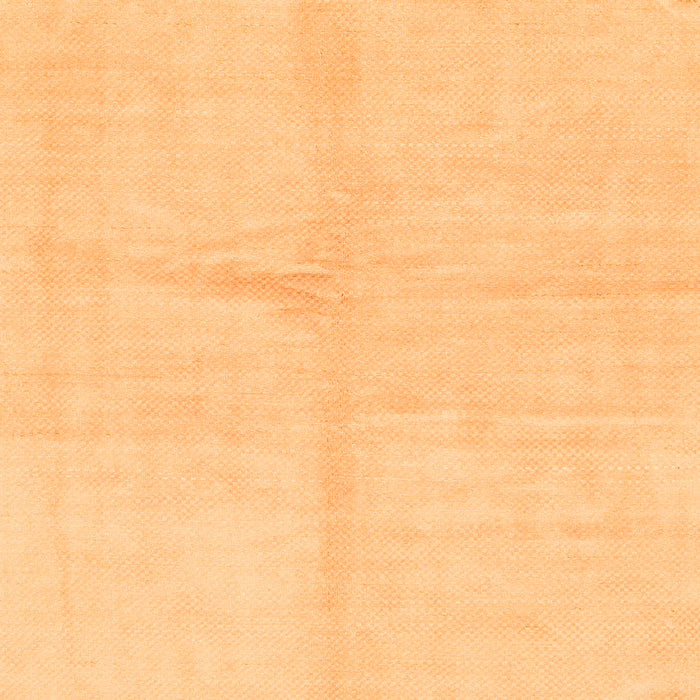 Square Machine Washable Solid Orange Modern Area Rugs, wshabs1598org