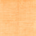 Square Solid Orange Modern Rug, abs1599org