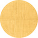 Round Solid Brown Modern Rug, abs1599brn