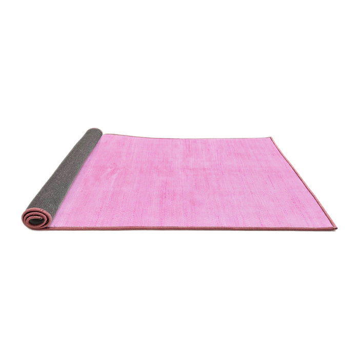 Sideview of Solid Pink Modern Rug, abs1599pnk