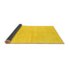 Sideview of Solid Yellow Modern Rug, abs1599yw