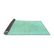 Sideview of Solid Light Blue Modern Rug, abs1599lblu