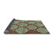 Sideview of Abstract Light Blue Modern Rug, abs159lblu