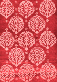 Abstract Red Modern Rug, abs159red