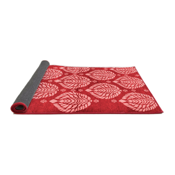 Abstract Red Modern Area Rugs