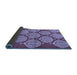 Sideview of Abstract Blue Modern Rug, abs159blu