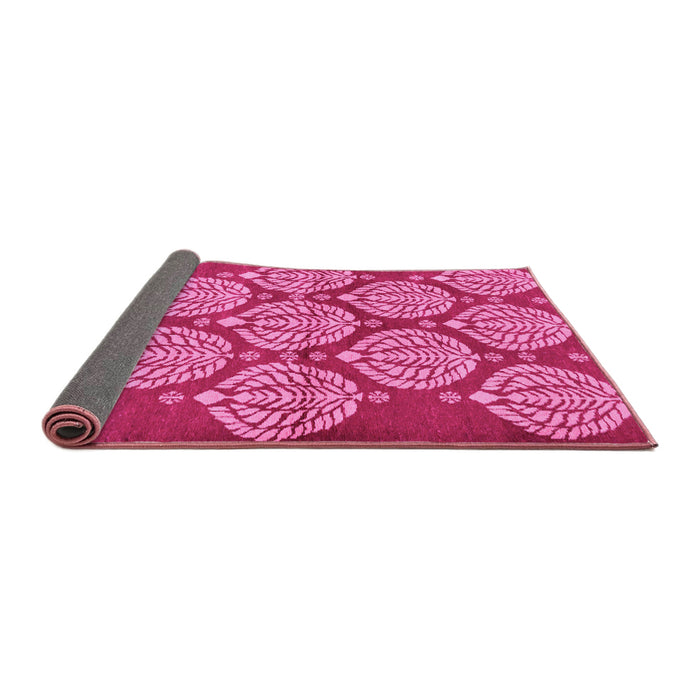 Sideview of Abstract Pink Modern Rug, abs159pnk