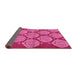 Sideview of Abstract Pink Modern Rug, abs159pnk