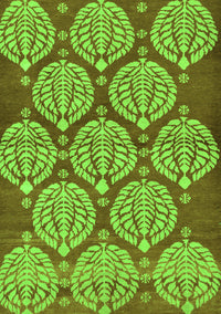 Abstract Green Modern Rug, abs159grn